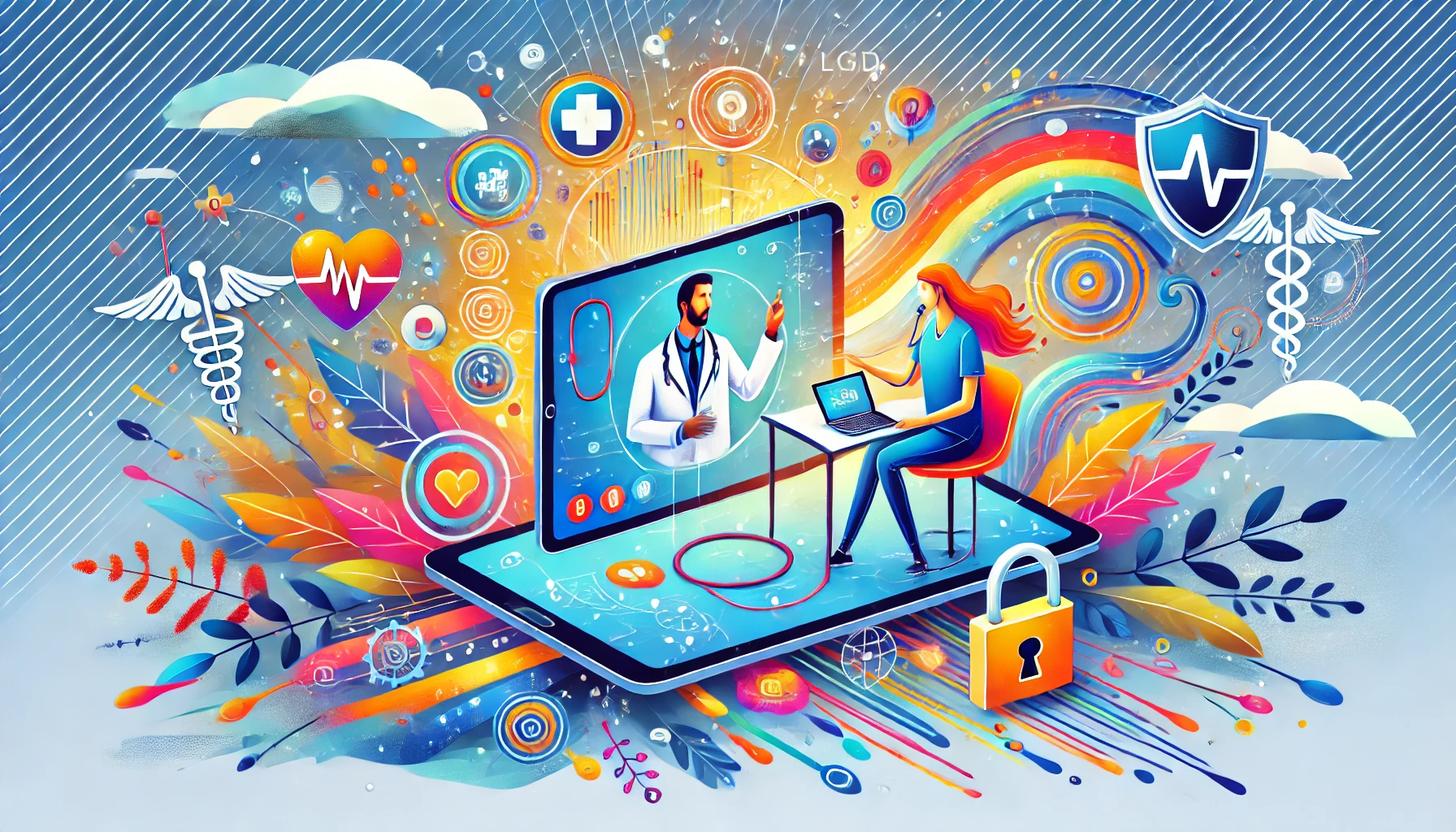 texto para ilustra o titulo: A LGPD e o Impacto na Telemedicina Como Garantir a Privacidade dos Pacientes